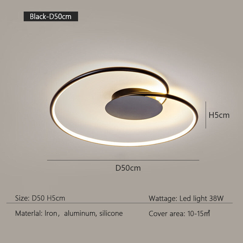 Bedroom Lamps  Mordern Minimalism Led Ceiling Lamp Creative Dimmable Study Room Light Indoor Lighting Home Decor Luster Fixtures