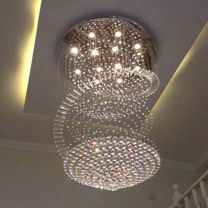Modern Crystal Loft Traditional Chandelier Art Deco With GU10 9 Lights For Living Room Bedroom Hotel Lobby Restaurant Store Bar