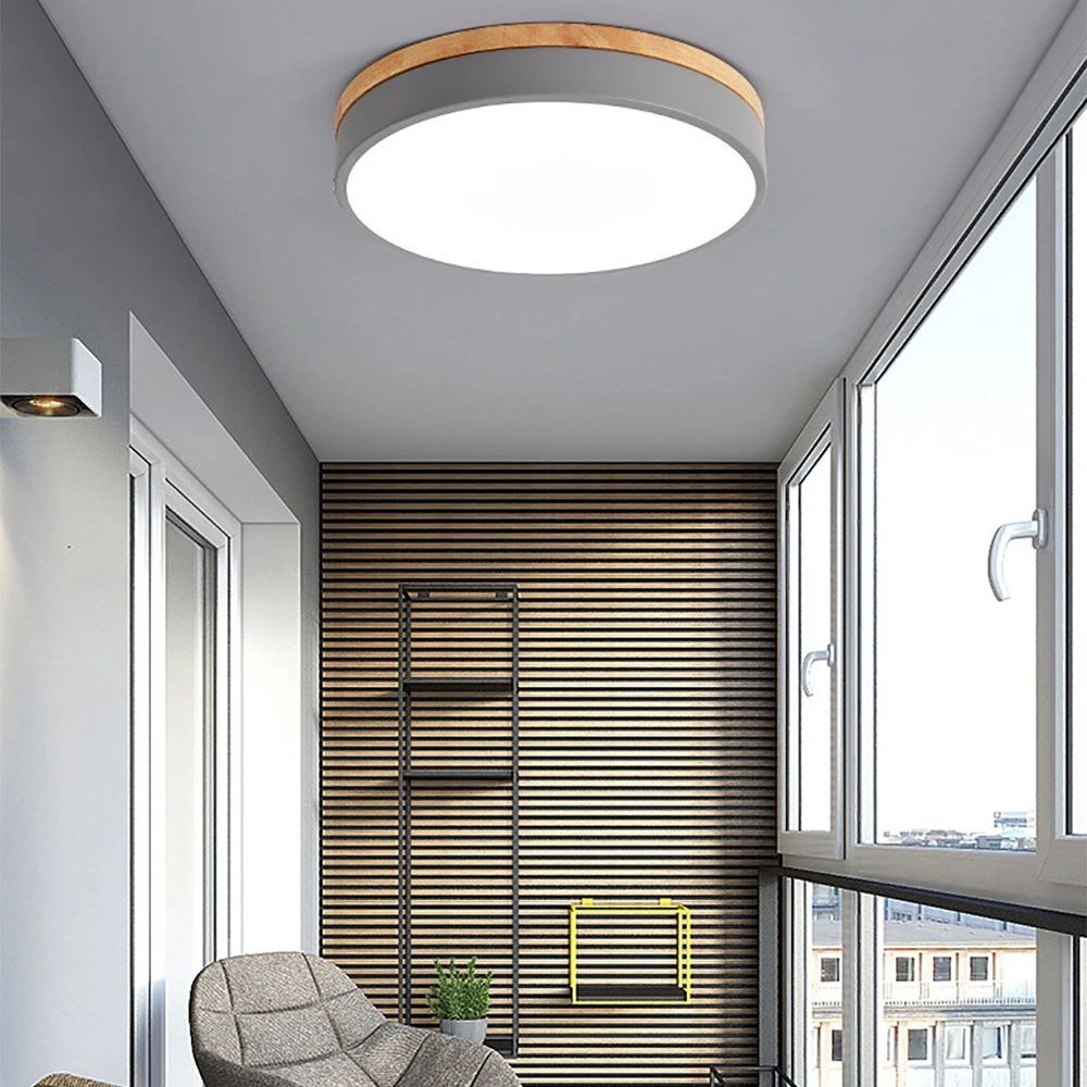LED Ceiling Lamp Round 5cm Super Thin Surface Mounted Ceiling Light Living Room Bedroom Kitchen Macaroon Ceiling Hotel Lighting