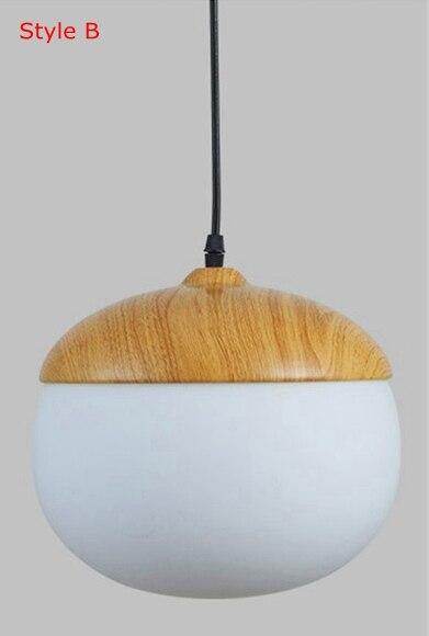 Imitation Wood Nut Pendant Lamp Industrial Retro Kitchen Shade Light for Dining Room Restaurant Island Decoration