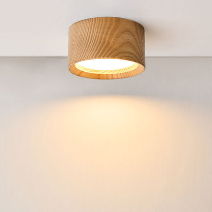 Downlight Wooden Ceiling Lamp 220V Indoor Decor Lamps Room Lighting Living Room Corridor LED Down Lights
