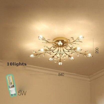 G9 Led Nodic Iron Glass Crystal LED Lamp.LED Light.Pendant Lights.LED Pendant Light.Pendant Lamp For Foyer Bedroom