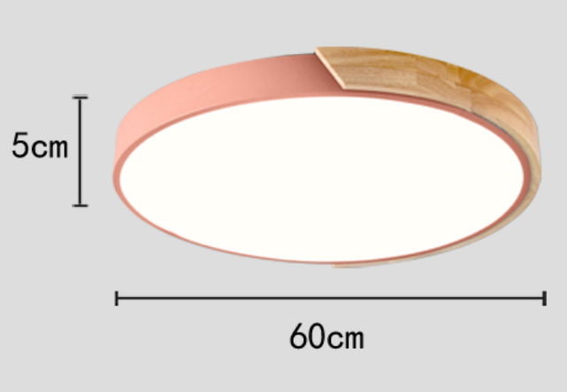Nordic Wood led Ceiling Lights Modern Colorful Bedroom Ceiling Lamps Round thin plafondlamp Lighting lamparas de techo 30cm 40cm