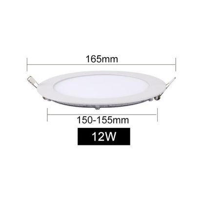 LED Panel Light 3W 4W 6W 9W 12W 15W 18W Ultra Thin Spot LED 110V Round Recessed Spot Light Lamp For Living Room