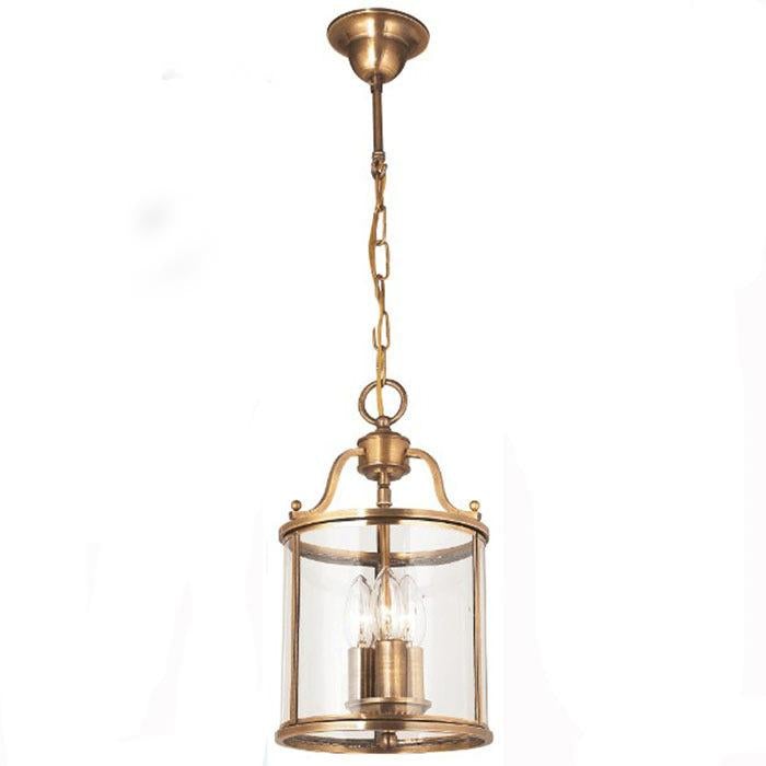American All Copper Chandelier Glass Birdcage Copper Lamp
