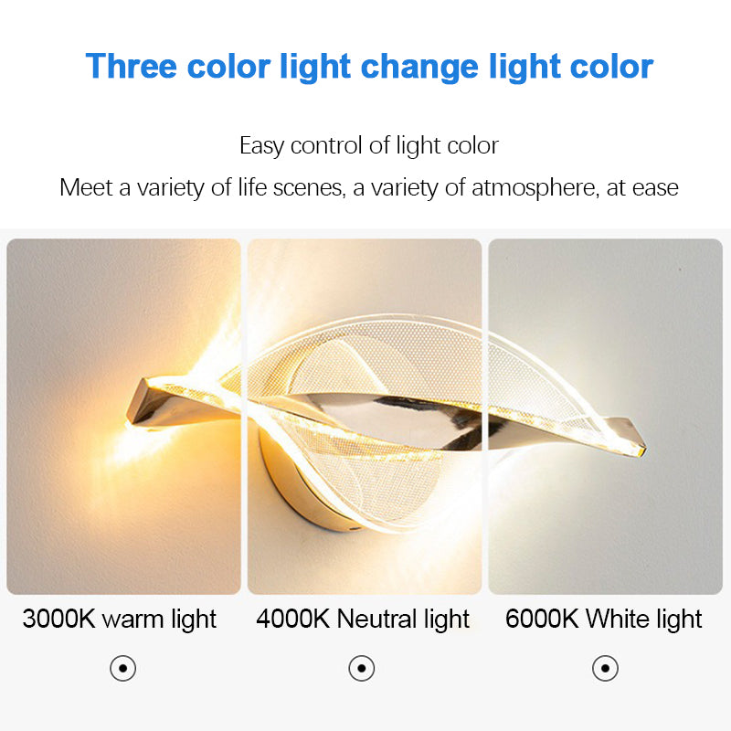 Nordic LED Wall Lamp  Living Room  Indoor Lighting Originality Lamps Modern LED Acrylic Bedside Wall Light