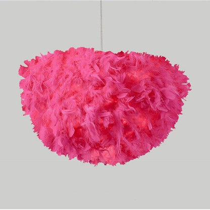 Modern Feather Pendant Lights White Nature Goose Romantic E27 Led Pendant Lamps For Home Lighting Restaurant Bedroom Living Room