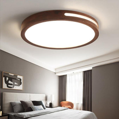 Ultra-thin modern LED wooden ceiling lamp living room dining room bedroom lighting indoor lighting