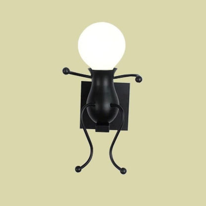 Wall lightchandelier wall lamp lights LED lamp Creative Mounted Iron Bedside Sconce Lamp for Kids Baby Room Living RoomDining ro