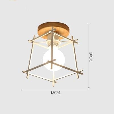 E27 Iron 5W Iron Ceiling Lamp Shade Pendant Light Covers and Shades Triangle Metal Ceiling Lampshades(Not includ bulb)