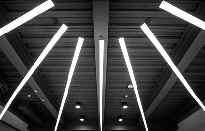LED Strip Light Splicing Office Chandelier Indoor Surface Mounted Conference Room Exhibition Hall Workbench Hanging Line Light