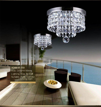 Modern Crystal Pendant Lights LED Corridor LED Pendant Crystal Lights Living Room Crystal Pendant lamp
