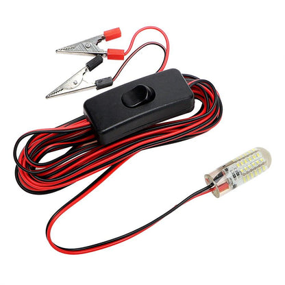 Fishing Light Attracts Fish Underwater Spearfishing Night Light  48 LED Led Aquarium Underwater Lights Lure Fish Finder Lamp