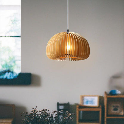 Retro Pumpkin Basswood Chandelier Atmosphere Lamp