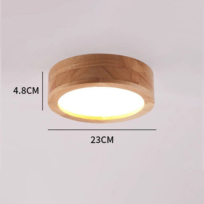 Nordic Living Room Ceiling Lamps Solid Wood Corridor  LED Lamp Apanese Style  Entrance Balcony Bedroom Ceiling Lights