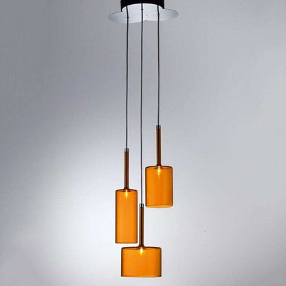 Modern Colorful Single Head/Three Heads Glass Pendant Lights G4 Led Lliving Room Bedroom Restaurant Personality Pendant Lamps