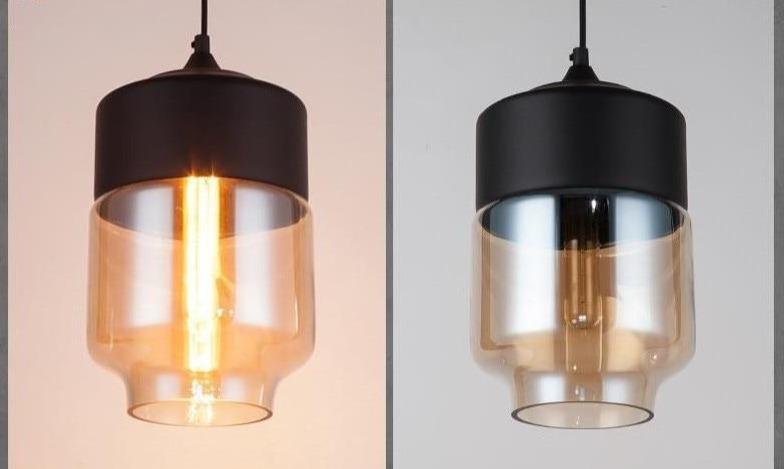 Glass Nordic Modern Pendant Lamp Dinning Room Bar Cafe Loft Vintage Light Hanging Lights Industrial Lighting Fixtures LED