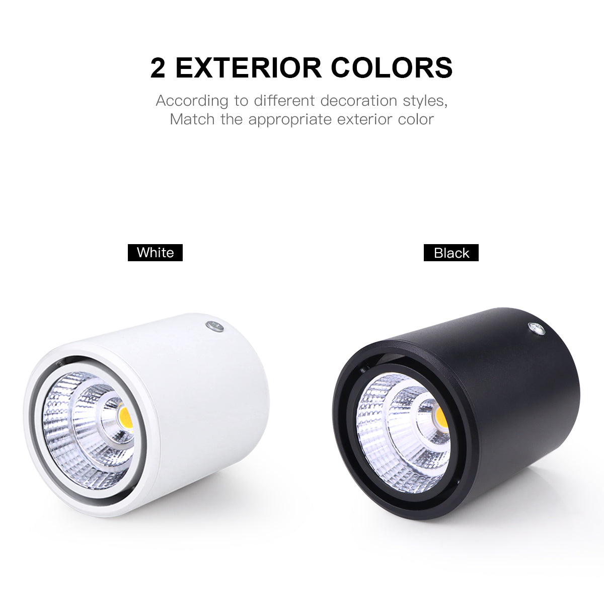 Aluminum LED Downlight COB Surface Mounted Spot Light Home Decor Ceiling Lamp 7W 12W Spotlight Hallway Indoor Lighting