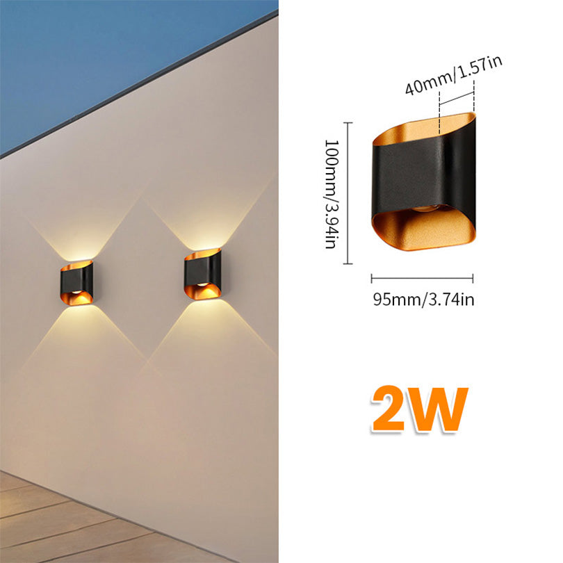 Aluminium LED Wall Lamp Waterproof IP55 Indoor Outdoor Lamp Garden Lights for Living Room Bedroom