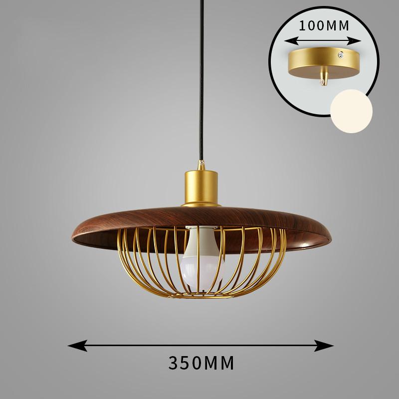 Simple Nordic Single Head Chandelier Personalized Bar Restaurant Bedroom Lamp Coffee Shop Hat Shadow Chandelier