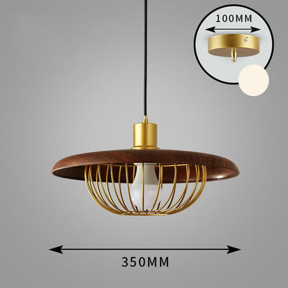 Simple Nordic Single Head Chandelier Personalized Bar Restaurant Bedroom Lamp Coffee Shop Hat Shadow Chandelier
