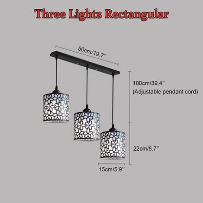 Modern Nordic Pendant Lights Fixtures iron Hollow Out Chandelier Pendant Lamp Home Decoration for Dining Room Bedroom Shop Bar