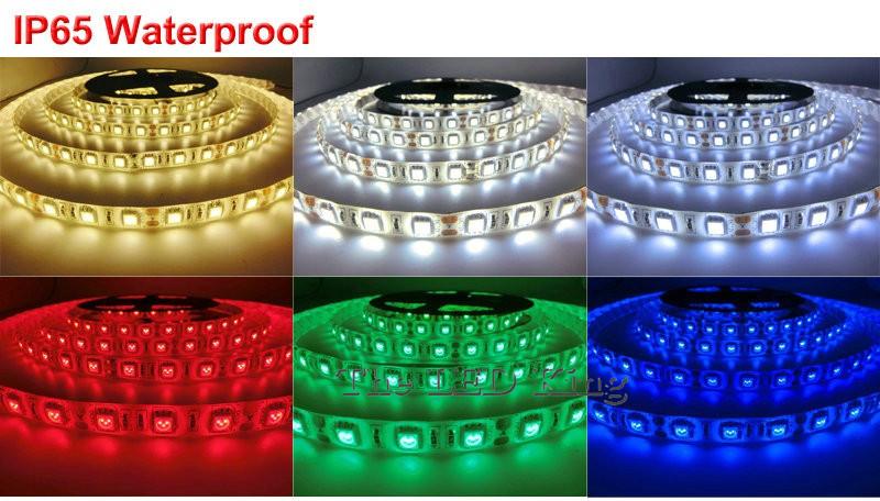5M or 10M /Pack 2835 SMD More Brighter Than 3528 5050 SMD LED Strip light DC 12V 60LEDs/M Indoor Decorative Tape White Blue Red