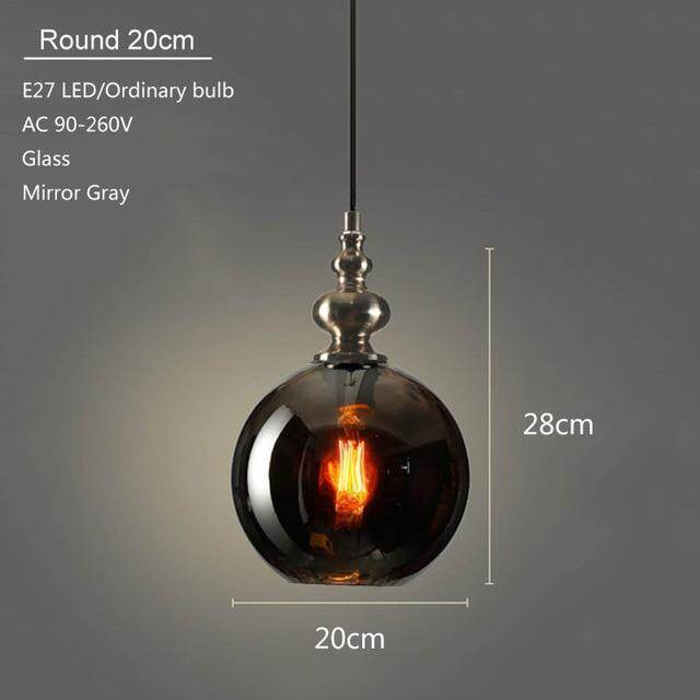 Modern Creative Europe Glass Pendant Light LED E27 With 3 Colors For Bedroom/Restaurant/Living Room/Kitchen/Cafe/Hotel/Office
