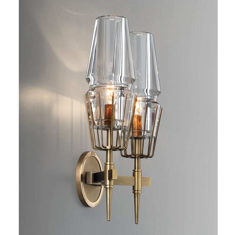 Modern Crystal Wall Lights Modern Personality Villa Hotel Copper Wall Lights