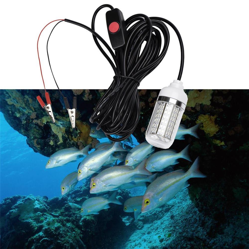 12V LED Fishing Light 108pcs 2835 Waterproof Ip68 Lures Fish Finder Lamp Attracts Prawns Squid Krill 4 Colors Underwater light