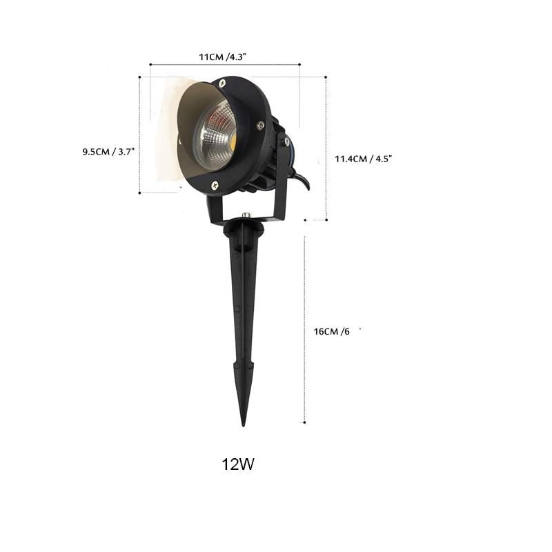 LED COB Garden lighting 3W 5W 12W Outdoor Spike Lawn Lamp Waterproof Lighting Led Light Garden Path Spotlights