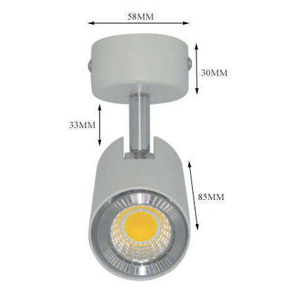 Black White Ceiling Lamp Lighting Angle adjustable Spotlights GU10 Spot Lights Bulb for Store Shop Showroom lighting New Arrival