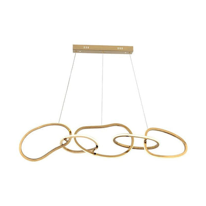 Nordic Personality Circle Stainless Steel Living Room Chandelier