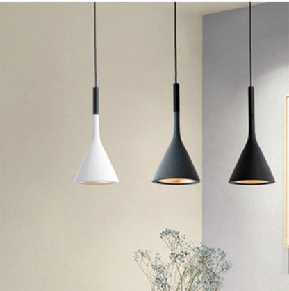 LED  Pendant Lights Imitation Concrete Resin Hanging Lamp Black White Red /Grey For Restaurant Bedroom Home Decor Lighting