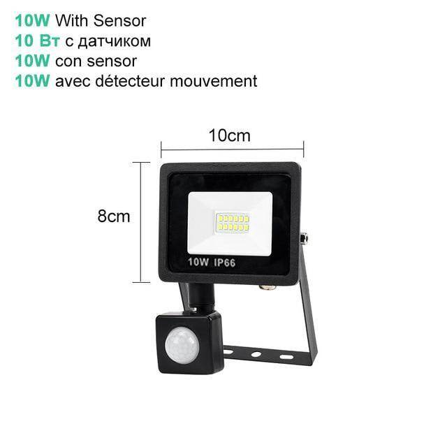 10W 20W 30W 50W 100W LED Floodlight Waterproof PIR Motion Sensor Floodlight Outdoor Wall Lamp Flood Light Spotlight