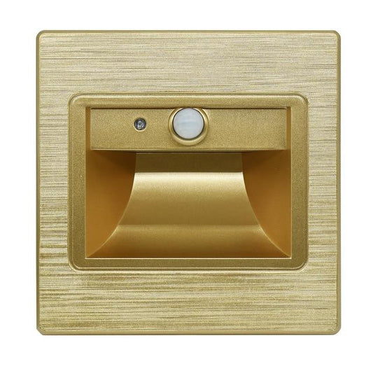 1.5W LED Embedded Wall Light,Intelligent lamp,PIR Sensor Stair Light, Kitchen Lamp Step Corridor Bathroom, Smart Indoor lighting