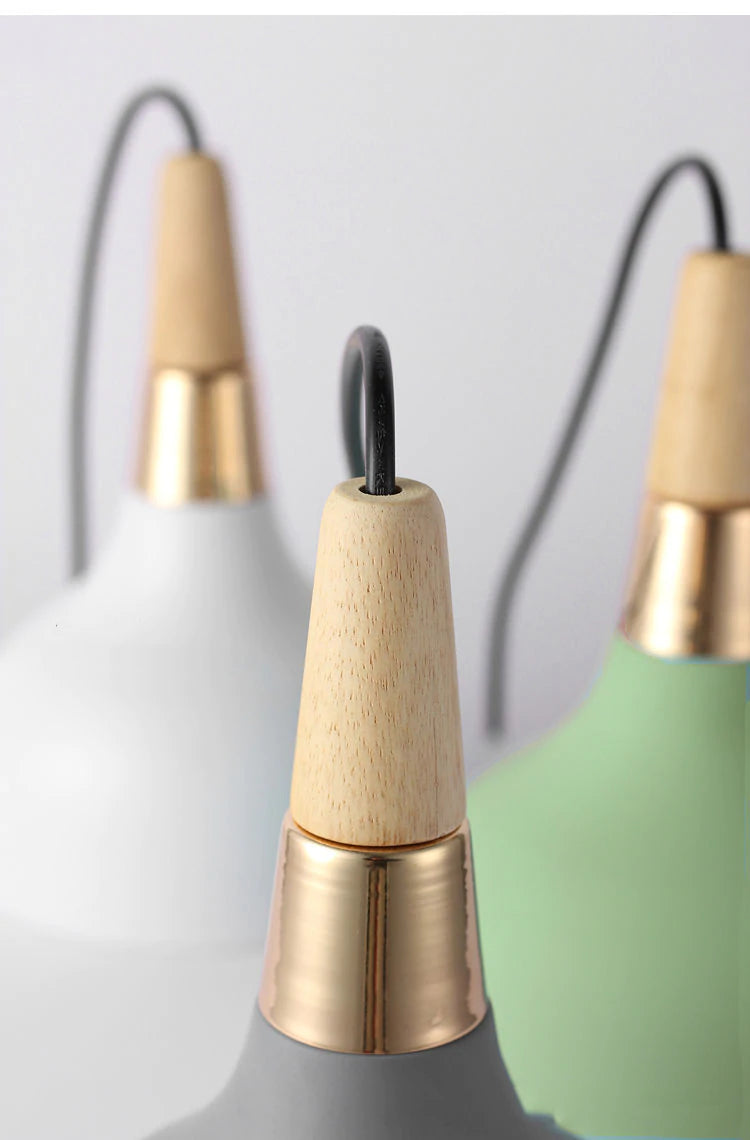 Nordic chandelier restaurant new creative single disc lamp modern minimalist macaroon art bar bedside chandelier