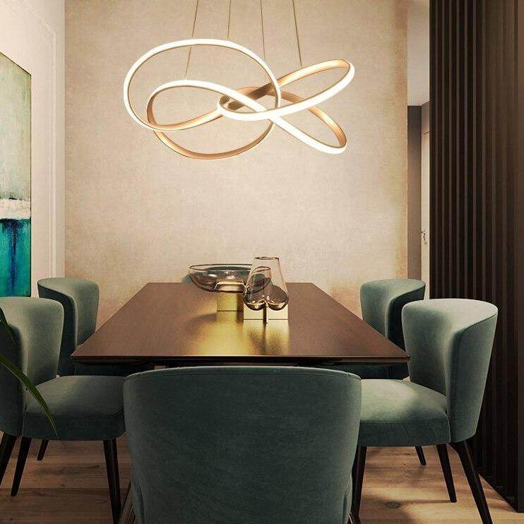 New Design Gold Hanging Pendant Lamp 60W For 10-15Square Meters Bedroom Pendants Led Kitchen Led LightPendant Lamp