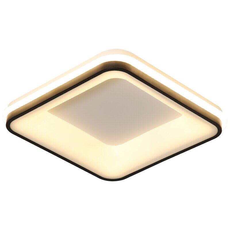 Black+White Finished Modern Led Ceiling Lights For Bedroom Study Room Living Room Square/Round Ceiling Lamp Fixtures