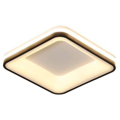 Black+White Finished Modern Led Ceiling Lights For Bedroom Study Room Living Room Square/Round Ceiling Lamp Fixtures