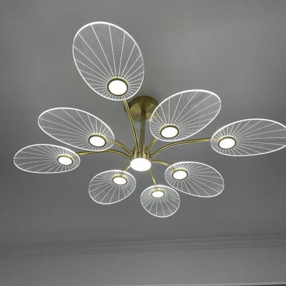 Light Luxury Living Room All Copper Chandelier Post-modern Creative Study Lamp