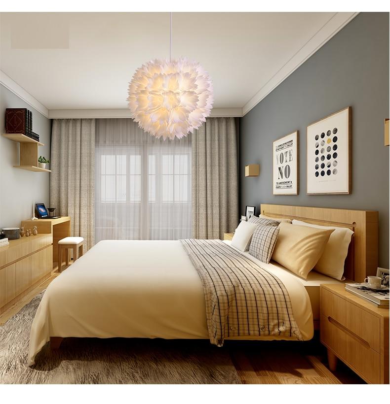 DIY Lotus  Puzzle Pendant Lamp E27 pendant light Cafe Living Room Restaurant Ceiling Room Decoration LED Hanging Lamp