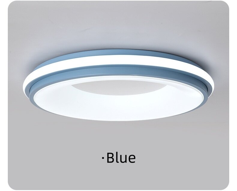 Nordic LED Ceiling Light Originality Macaron Circular Color Modern Ceiling Lamp Balcony Bedroom Study Room Aisles Home Lighting