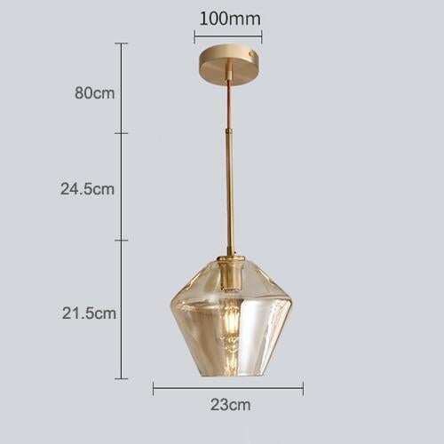 Nordic Modern Glass Pendant Lights Fixtures Loft LED Hanging Pendant Lamp For Kitchen Restaurant Living Room Bedroom E26 E27