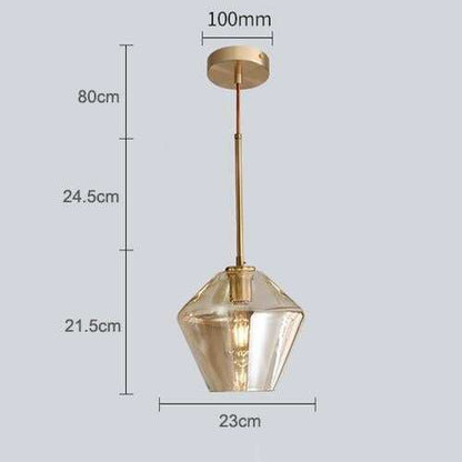 Nordic Modern Glass Pendant Lights Fixtures Loft LED Hanging Pendant Lamp For Kitchen Restaurant Living Room Bedroom E26 E27