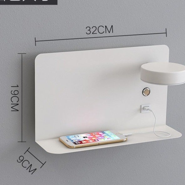 Wall Lamp Bedroom Bedside Lamp Living Room Background Wall Simple Creative Wiring-free LED Strip Usb Mobile Phone Charging