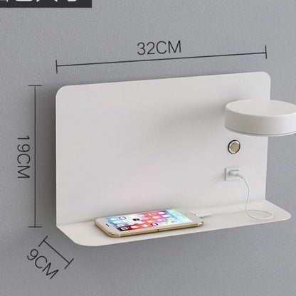 Wall Lamp Bedroom Bedside Lamp Living Room Background Wall Simple Creative Wiring-free LED Strip Usb Mobile Phone Charging