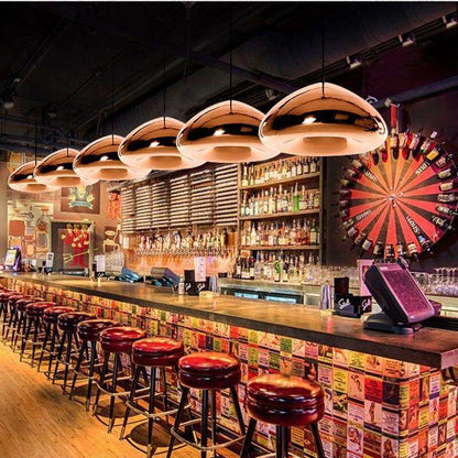 Modern Gold Bronze Sliver Shade Mirror Pendant Light E27 LED Glass Pendant Lamp Modern Christmas Glass Ball Lighting