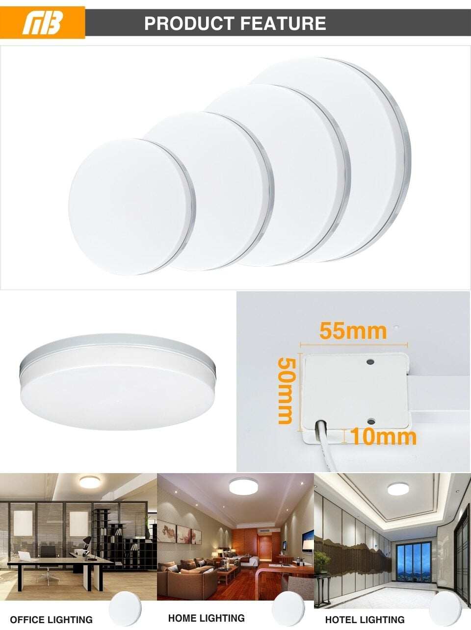 LED Panel Lamp LED Ceiling Light 48W 36W 24W 18W 13W 9W 6W Down Light Surface Mounted Modern Lamp For Home Lighting