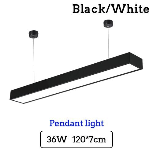 LED Strip Light Splicing Office Chandelier Indoor Surface Mounted Conference Room Exhibition Hall Workbench Hanging Line Light